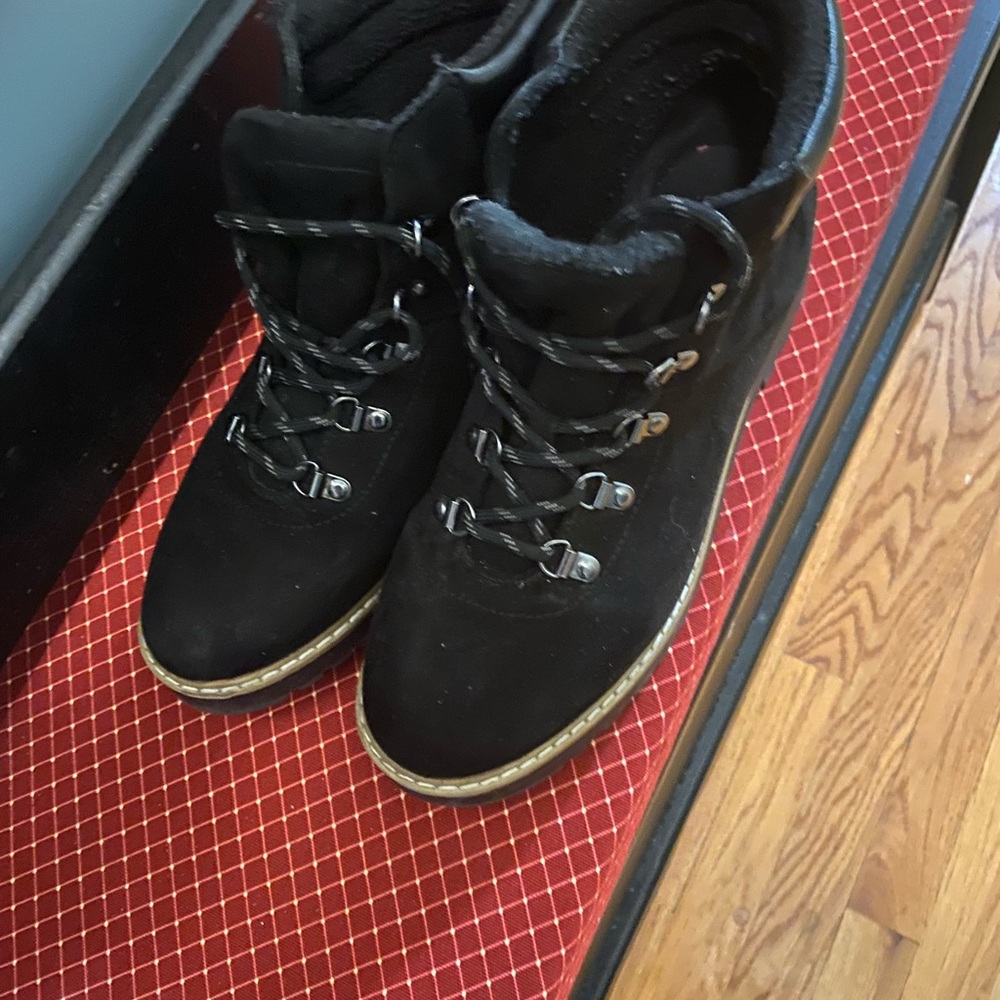 Black Suede Hiking Boots